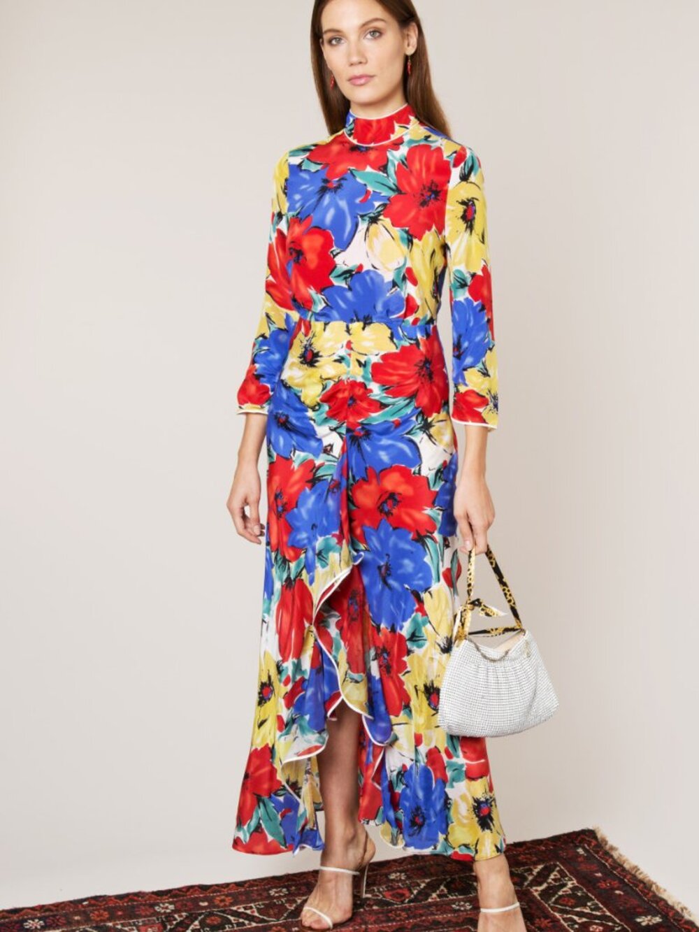 RIXO Open Back Floral Maxi "Lucy" Dress